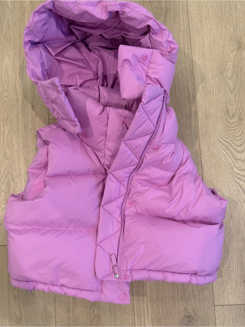Lululemon wunderpuff pink cropped vest *4